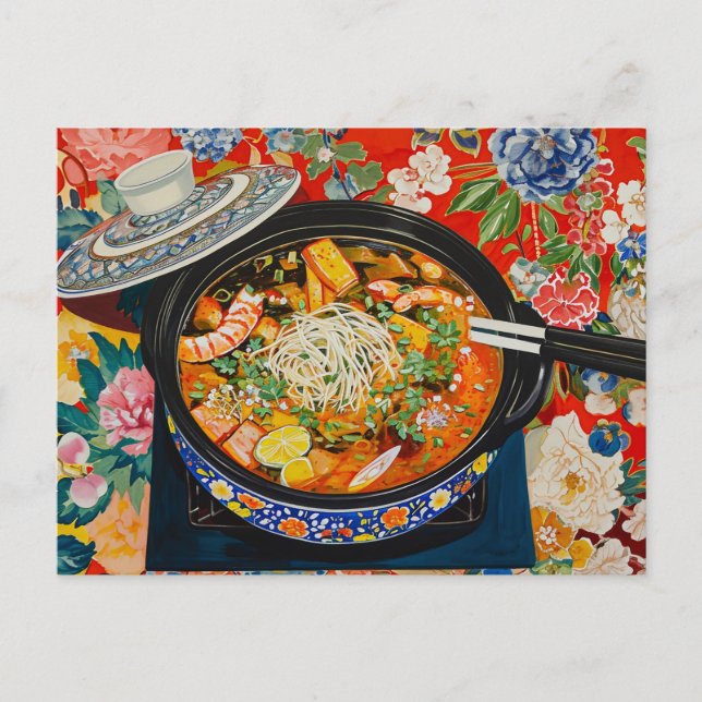 Korean Hot Pot Postcard (Front)