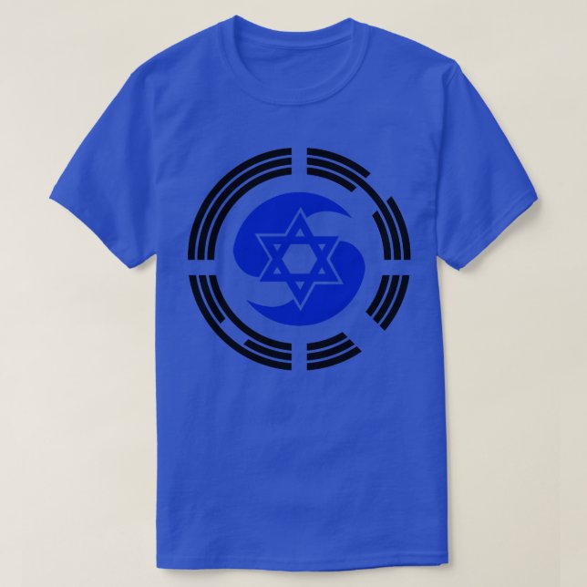 Korean Israeli Multinational Patriot Flag Series T-Shirt (Design Front)