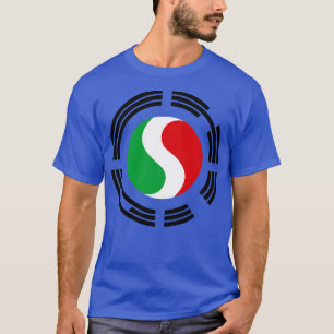Korean Italian Multinational Patriot Flag Series T-Shirt
