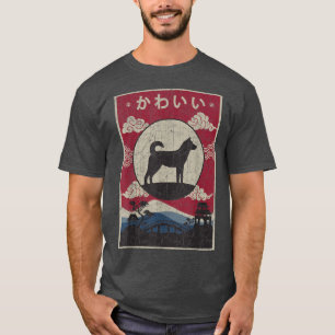 Korean Jindo Japanese Design Kawaii Dog Mum Dad  T-Shirt