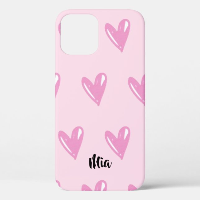 Korean K-pop Black Pink Heart  Case-Mate iPhone Case (Back)