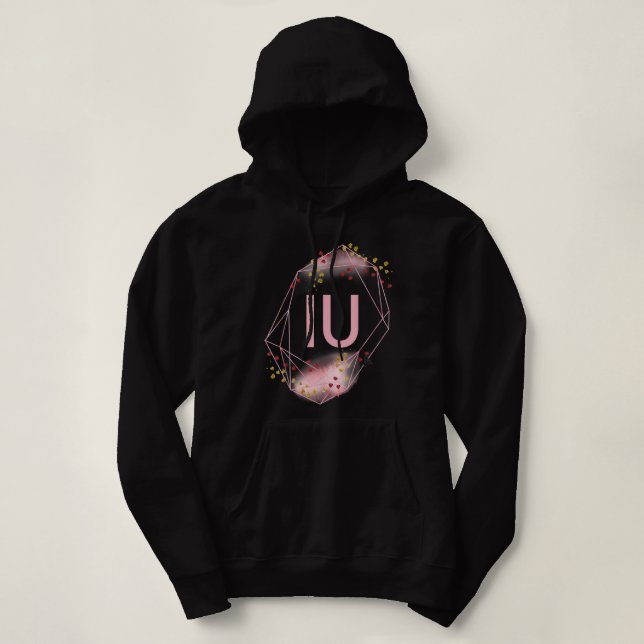 Korean K-Pop I love You Hand Letters IU Together  Hoodie (Design Front)