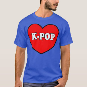 Korean K-pop Snap Finger Heart Hand I Love You Kpo T-Shirt