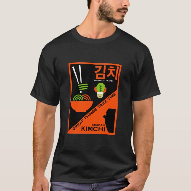 Korean Kimchi Kitchen Art T-Shirt (Front)
