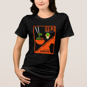 Korean Kimchi Kitchen Art Tri-Blend Shirt