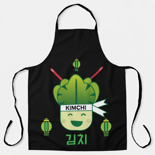 Korean Kimich Healthy Cabbage Food Probiotics  Apr Apron (Front)