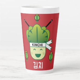 Korean Kimich Healthy Cabbage Food Probiotics  Apr Latte Mug