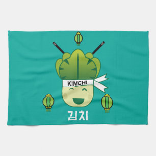 Korean Kimich Healthy Cabbage Food Probiotics  Apr Tea Towel