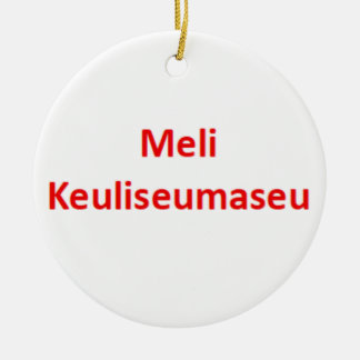 korean meli keuliseumaseu ceramic tree decoration