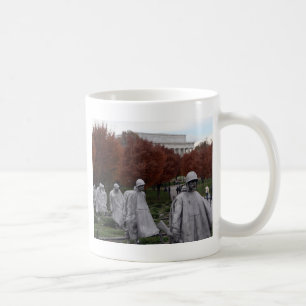 Korean Memorial and Lincoln Memorial Fall Coffee Mug