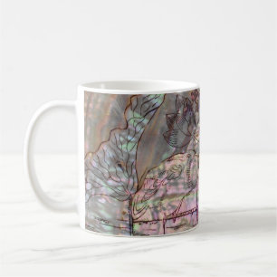 Korean Mother of Pearl Design Coffee Mug
