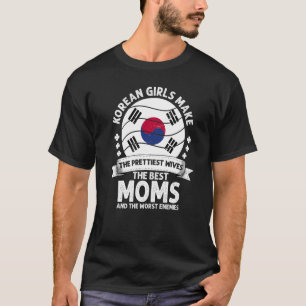 Korean Mum South Korea Mothers Day Mama Korean Ame T-Shirt