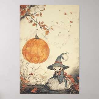Korean Painting Style Halloween Poster 
