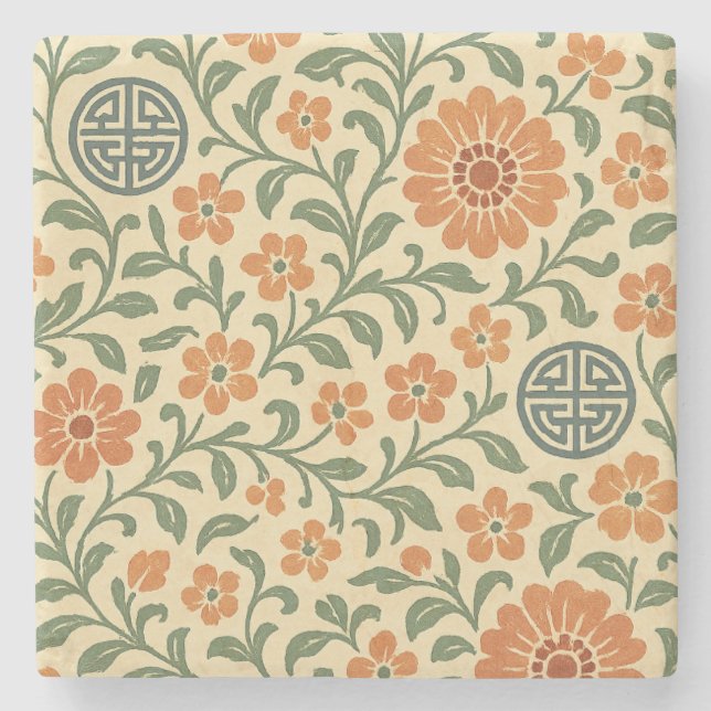 Korean Pattern Coaster Hanok-Inspired Gift (Front)