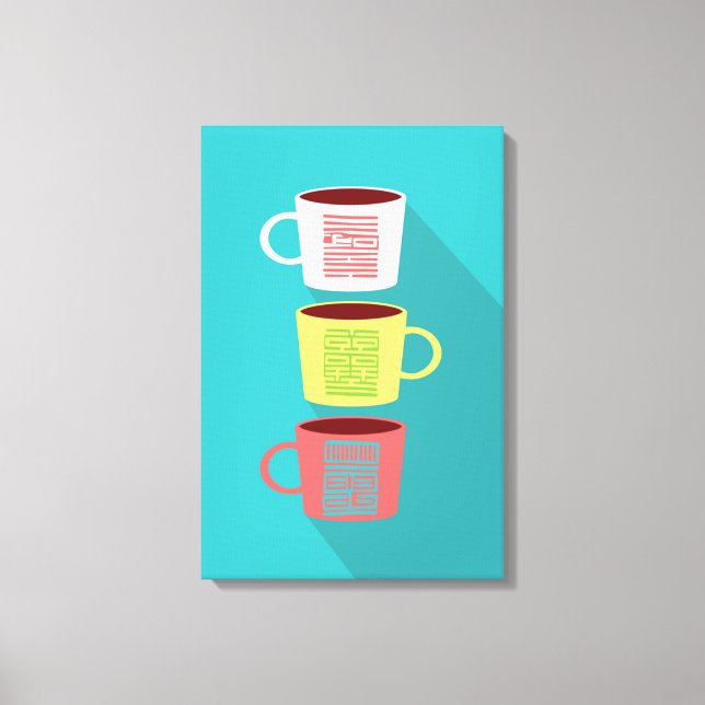 Korean pattern frame 1 canvas print (Front)