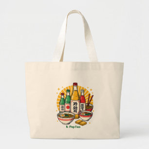 Korean Pop Culture Chest Print Printed Backpack Du Large Tote Bag