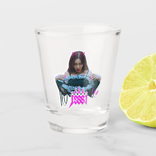 Korean rapper jessi kpop  shot glass