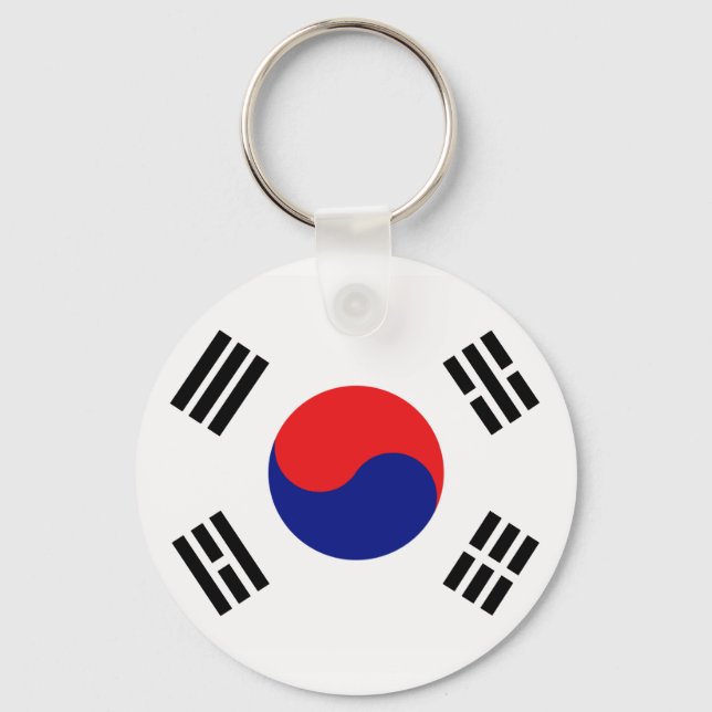 Korean Republic flag of South Korea Tees and gifts Key Ring (Front)