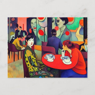 Korean Seventies Scene Postcard