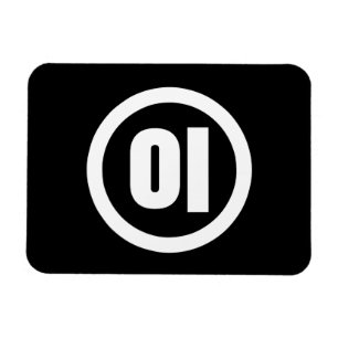 Korean Sino Number 2 Two 이 【I】 Hangul Magnet