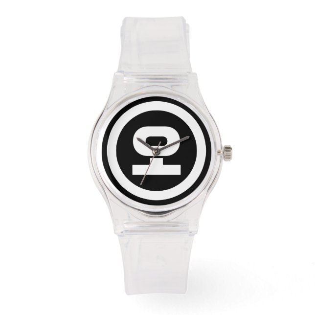 Korean Sino Number 5 Five 오 【O】 Hangul Watch (Front)