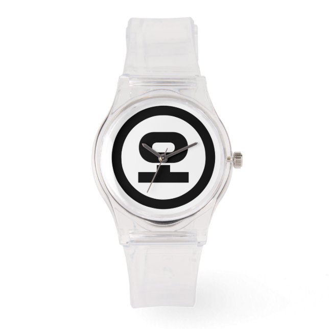 Korean Sino Number 5 Five 오 【O】 Hangul Watch (Front)