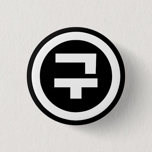 Korean Sino Number 9 Nine 구 【Gu】 Hangul 3 Cm Round Badge (Front)