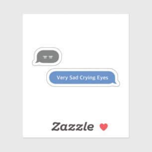 Korean Slang Chat Bubble ㅠㅠ