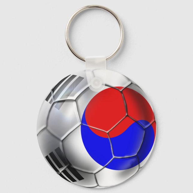 Korean Soccer Team supporters Ball Key Ring (Front)