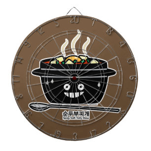 Korean Spicy soft Tofu Stew soup Sundubu jjigae Dartboard