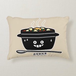Korean Spicy soft Tofu Stew soup Sundubu jjigae Decorative Cushion
