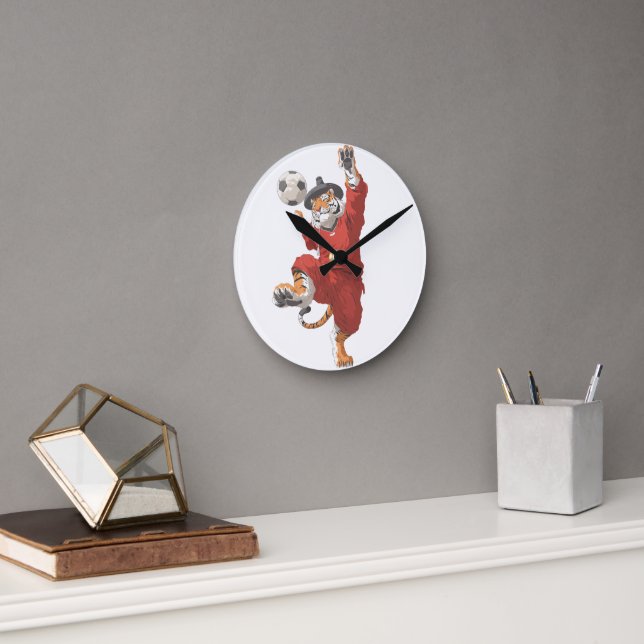 Korean Tiger Striker in Gat Round Clock (Office)