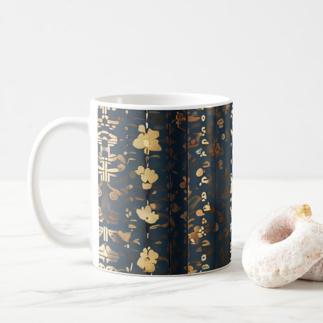 Korean traditional pattern mug (With Donut)