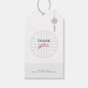Korean traditional rectangle favour tag