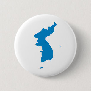 Korean Unification Communist Socialist Flag 6 Cm Round Badge