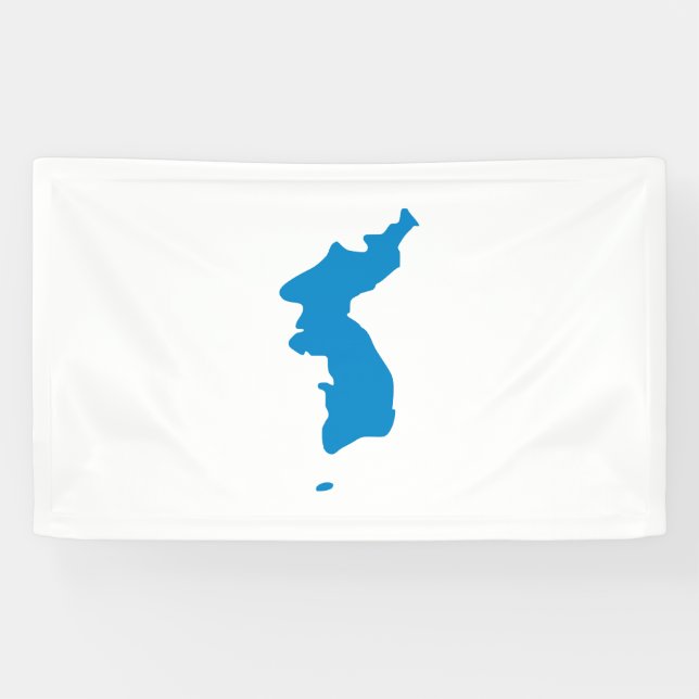Korean Unification Flag Banner (Horizontal)
