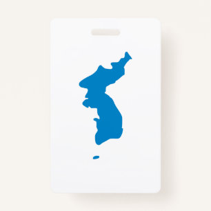 Korean Unification Flag ID Badge