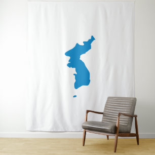 Korean Unification Flag Tapestry