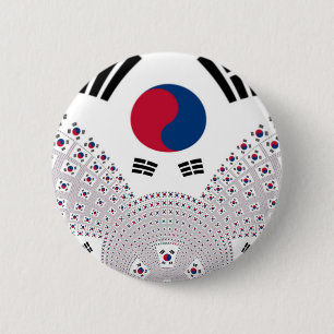 Korean Vibes: A Message of Peace 6 Cm Round Badge