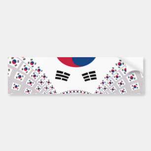 Korean Vibes: A Message of Peace Bumper Sticker