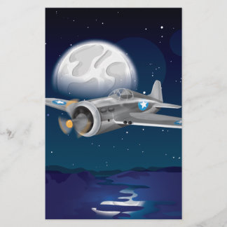 Korean War Fighter Aeroplane Stationery