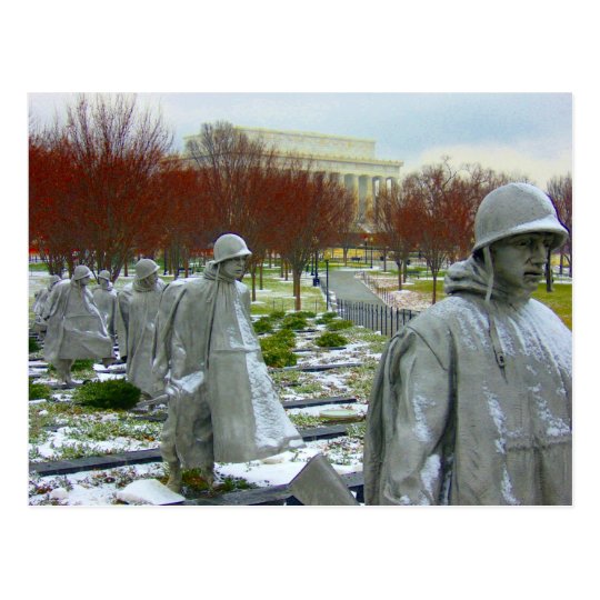 korean war memorial postcard