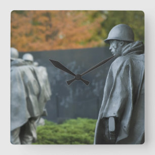 Korean War Memorial Square Wall Clock