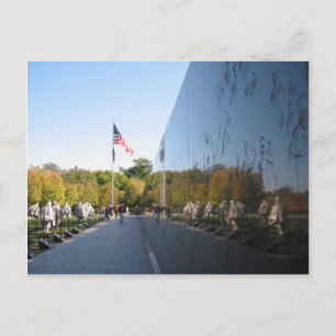Korean War Memorial veterans Postcard