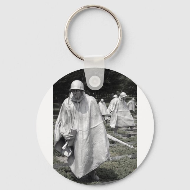 Korean War Memorial veterans Status Key Ring (Front)