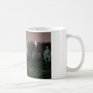 Korean War Memorial Washington Monument night Coffee Mug