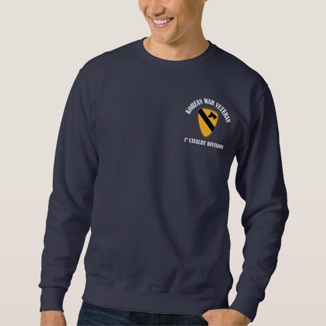 Korean War Veteran - 1st Cav Sweatshirt (Front)