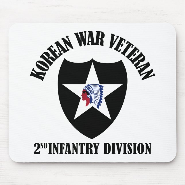 Korean War Veteran - 2nd ID Mouse Mat (Front)