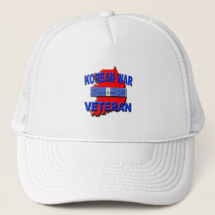 Korean War Veteran Service Ribbon, Semper Fi Trucker Hat