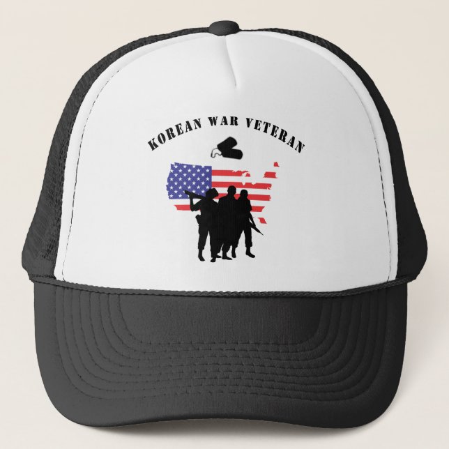 Korean War Veteran Trucker Hat (Front)